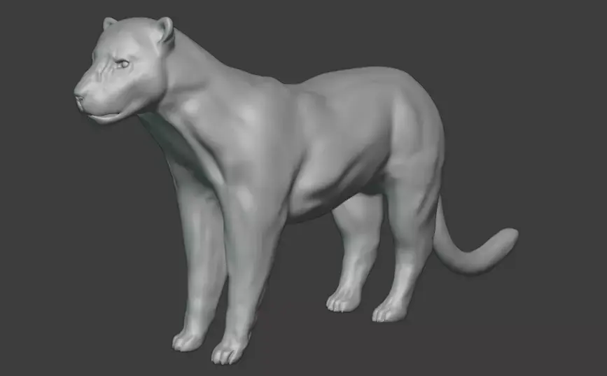 Jaguar cat 3D model