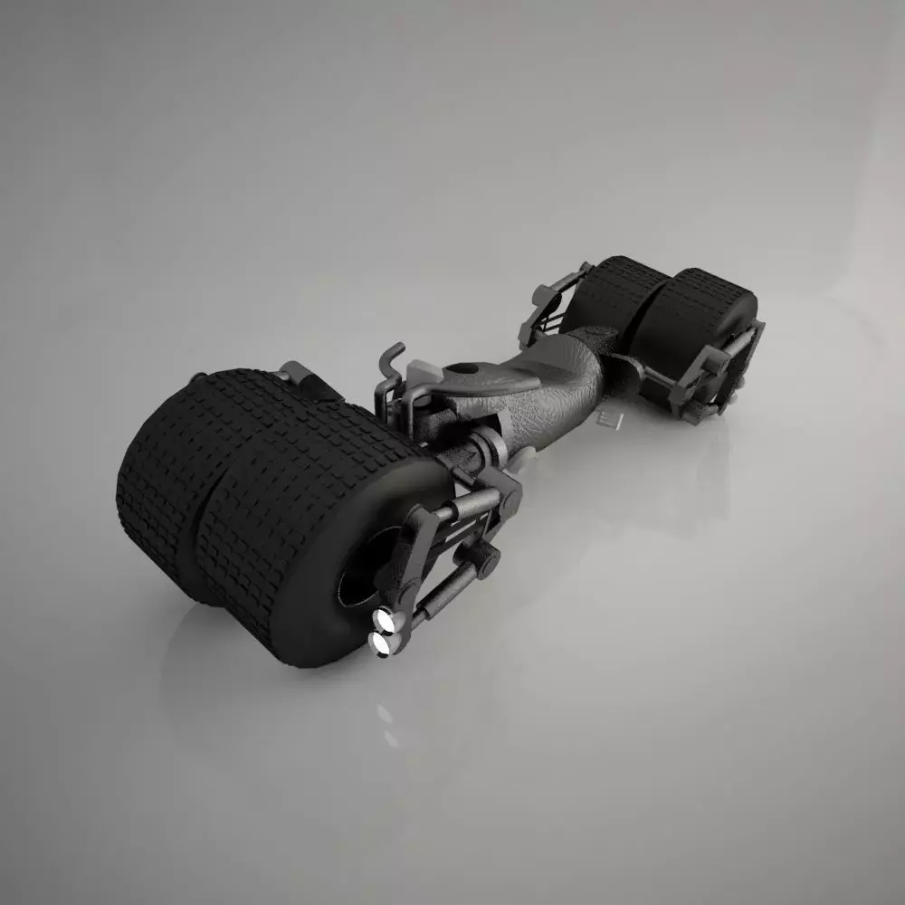 BATTMOTOR2020 motorcycle with wheels 3D model
