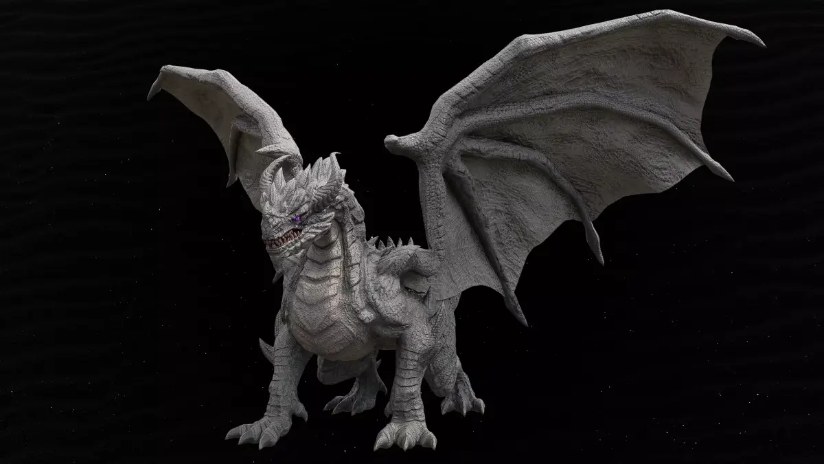 Ancient Dragon - Artifact Guardian Low-poly 3D model
