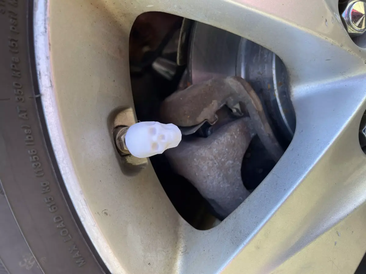 Skull Schrader Valve Caps 3D print model purchase