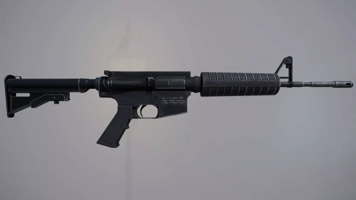 M4 Gun Low-poly 3D model