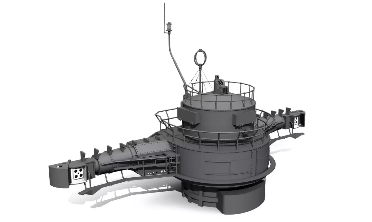 YAMATO 15m range finder scale 1-200 3D print model