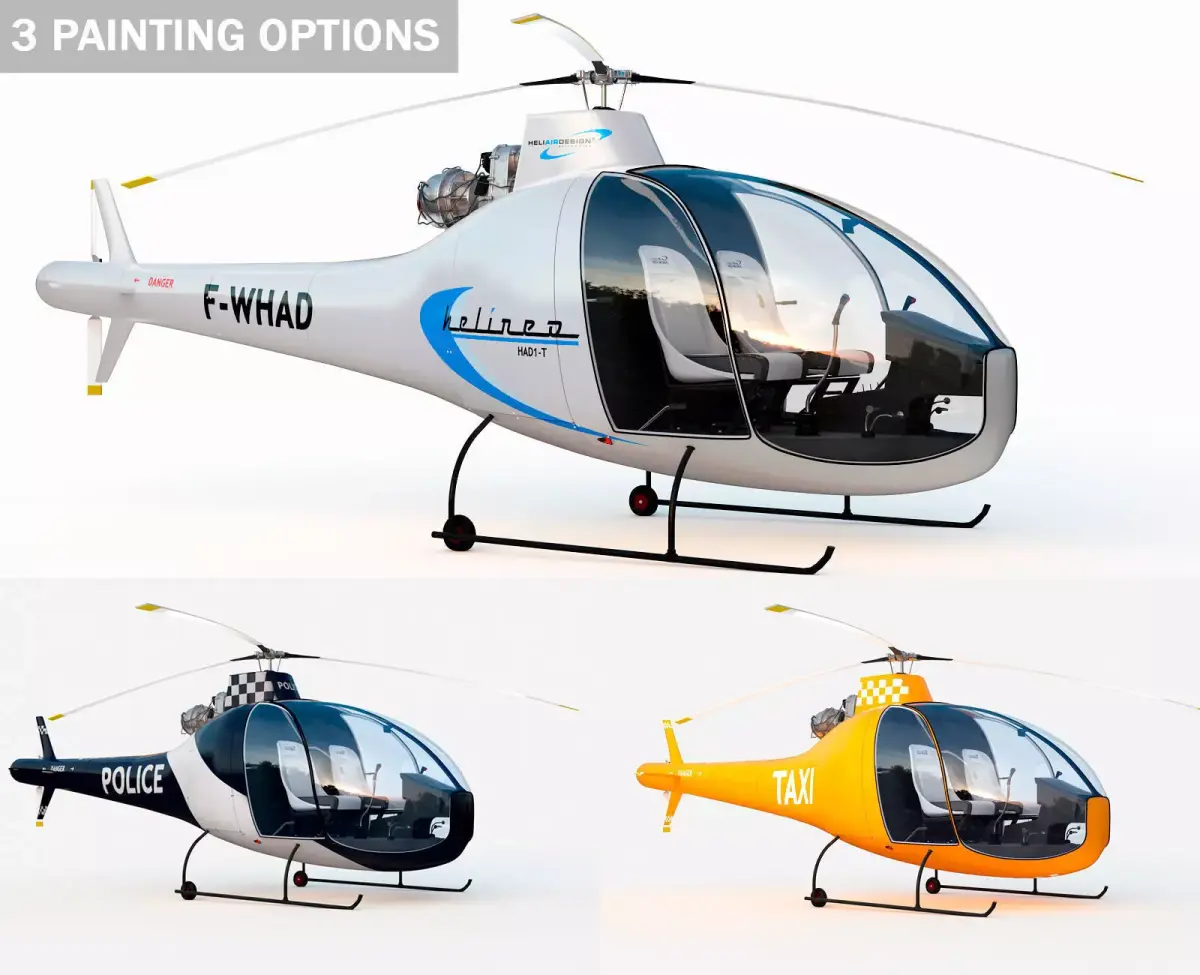 HAD1-T Helineo 3 painting options 3D model