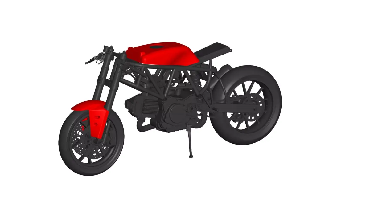 Ducati Scrambler Cafe Racer 3D model