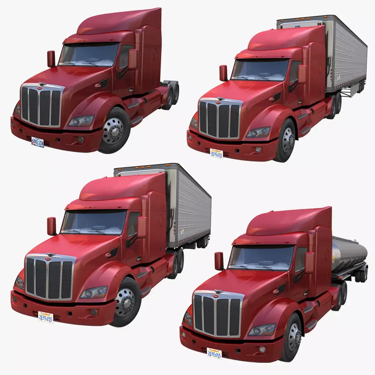 Peterbilt 579 collection 3D Model Pack