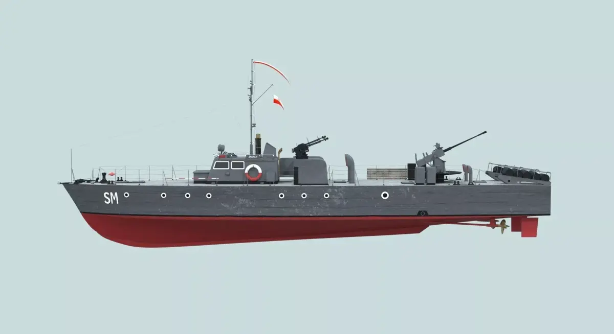 ORP Smialy submarine hunter  3D model