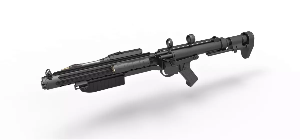 Mudtrooper Blaster rifle E-10 from Solo A Star Wars Story 2018 3D model