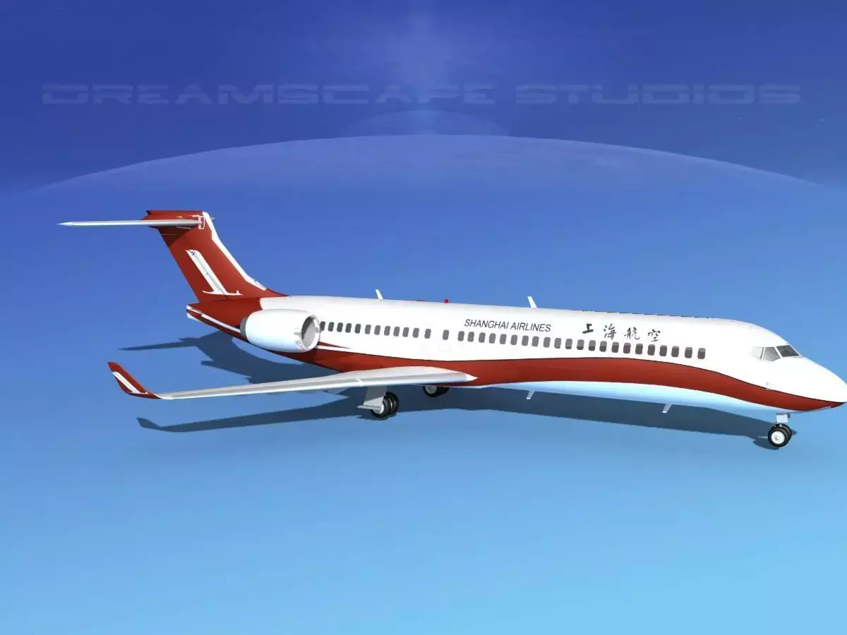 Comac ARJ21-700 Shanghai Airlines 3D model