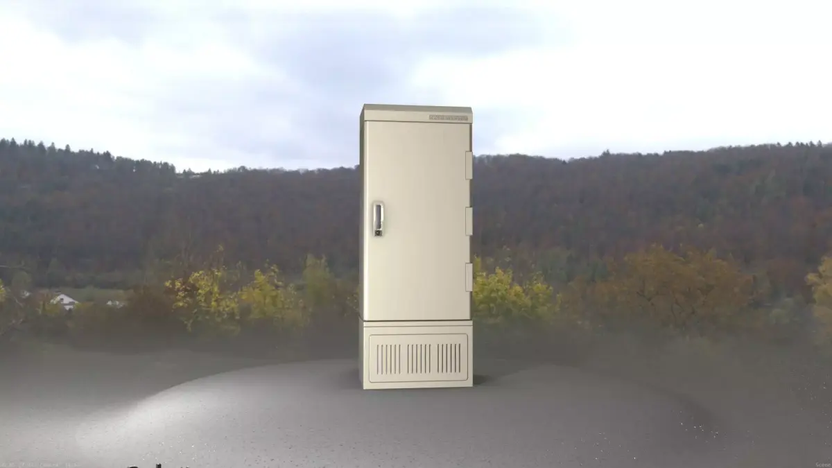 Electrical Distribution Cabinet 93 Low-poly 3D model