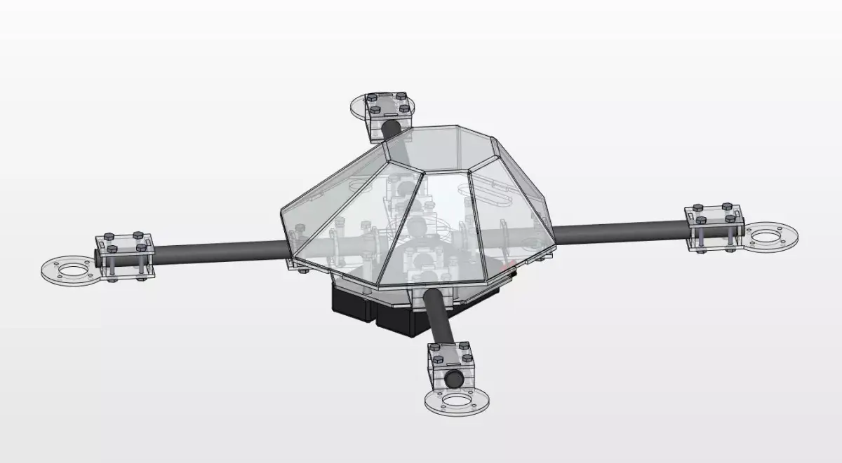 Quad Copter 3D print model