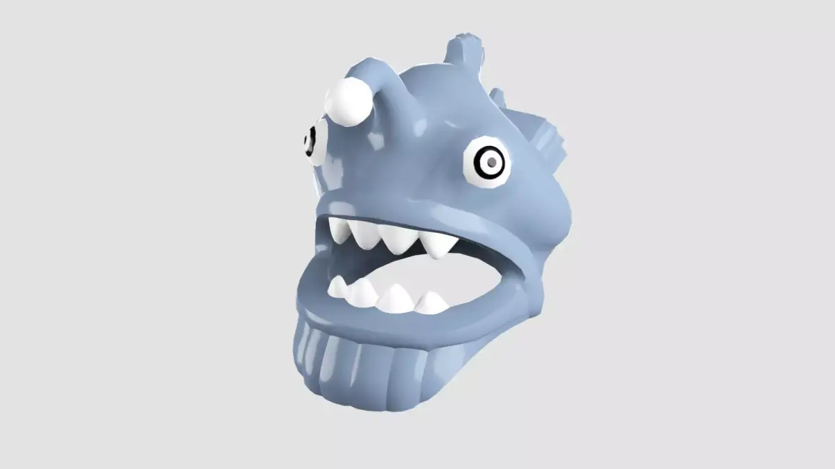 Custom3Dprint Minifigure Accessory - Ninjago Fish Helmets - 006 3D print model