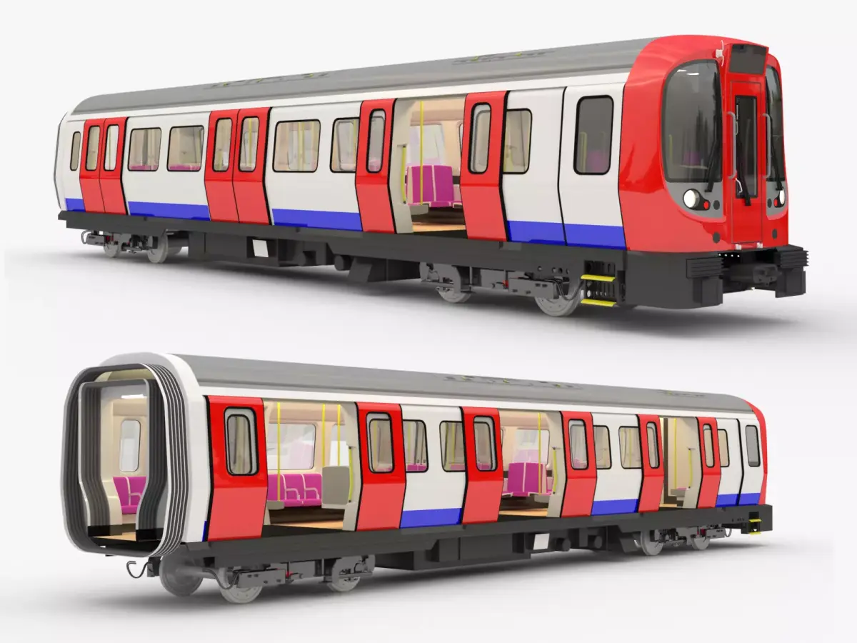 London metro locomotive S8 3D model