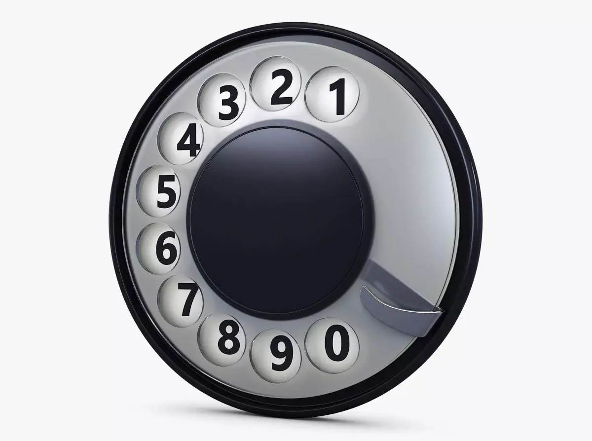 Rotary Phone Dial v 1 3D model