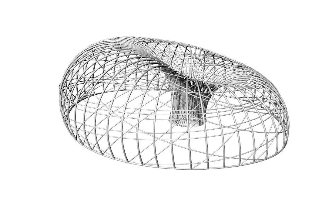 Bird Nest Pavilion 3D model