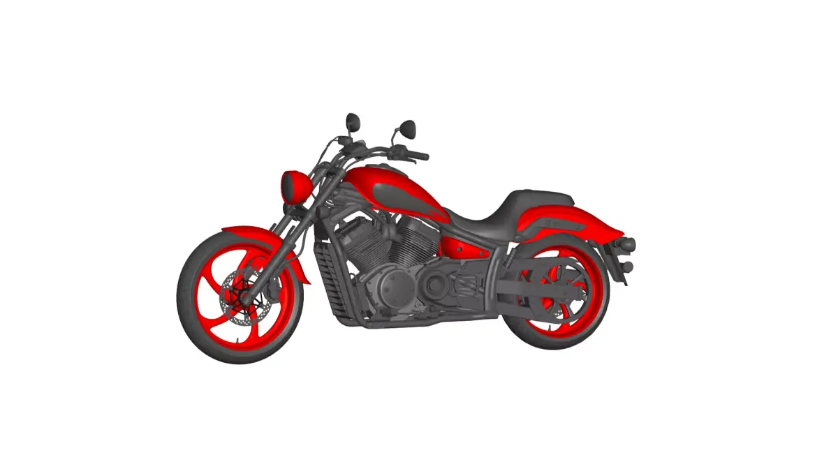 Yamaha Stryker 3D model