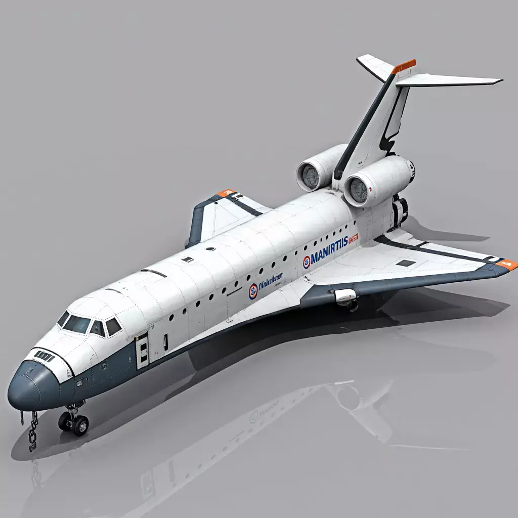 Space Shuttle Atlantis Low-poly 3D model
