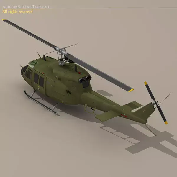B 212 army 3D model