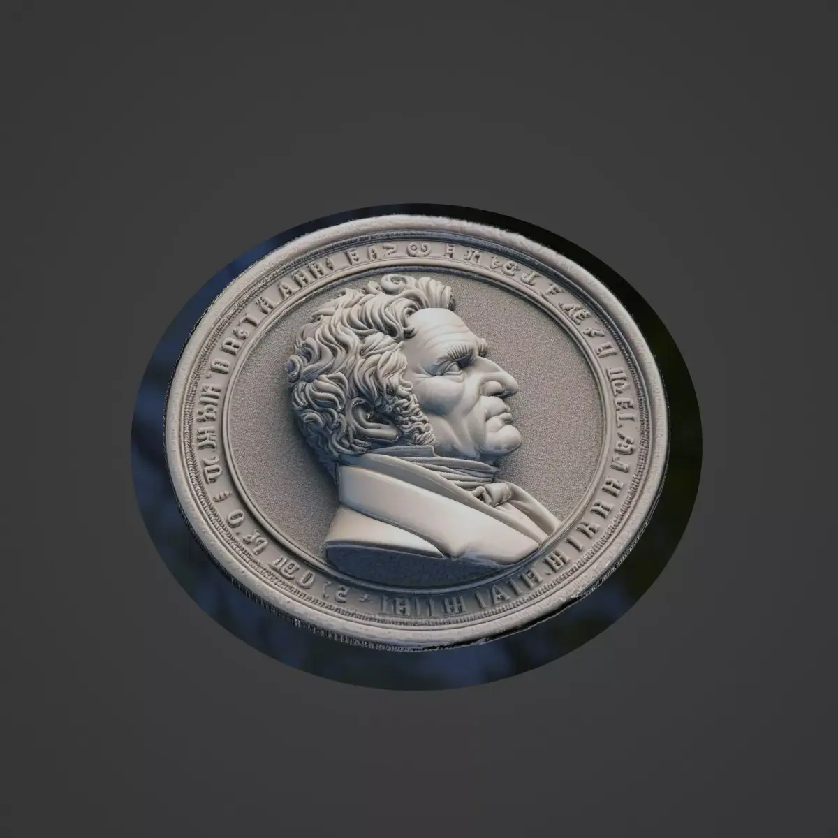 Schopenhauer Medallion 3D print model get
