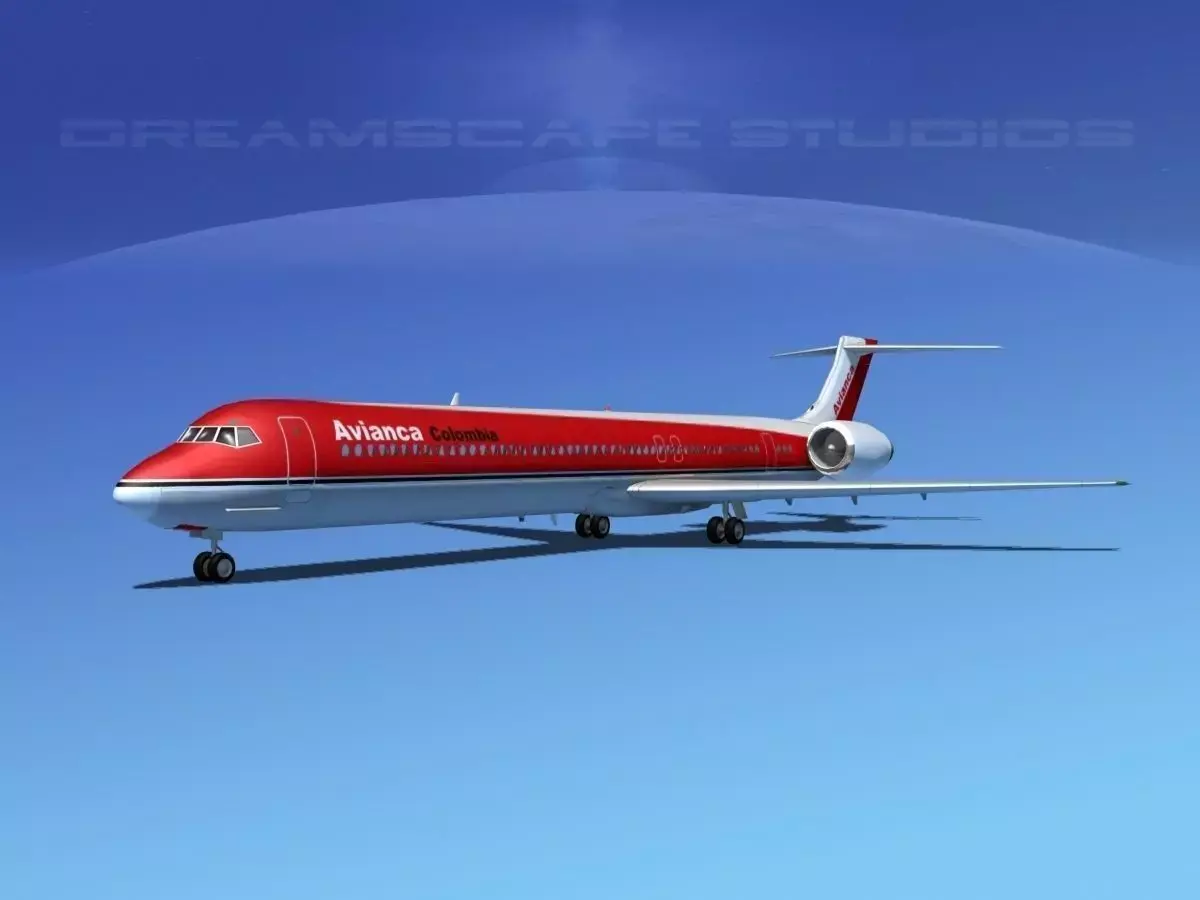 McDonnell Douglas MD80 Avianca 3D model