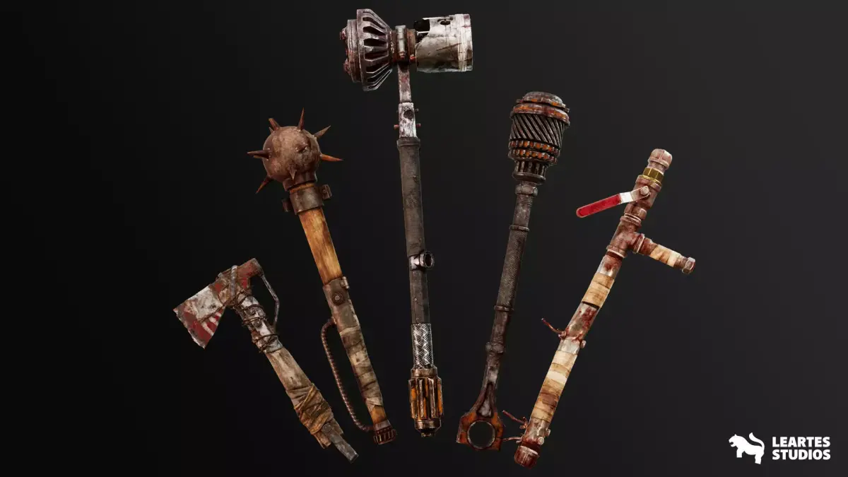 Post Apocalyptic Melee Weapons VOL 2 Low-poly 3D model