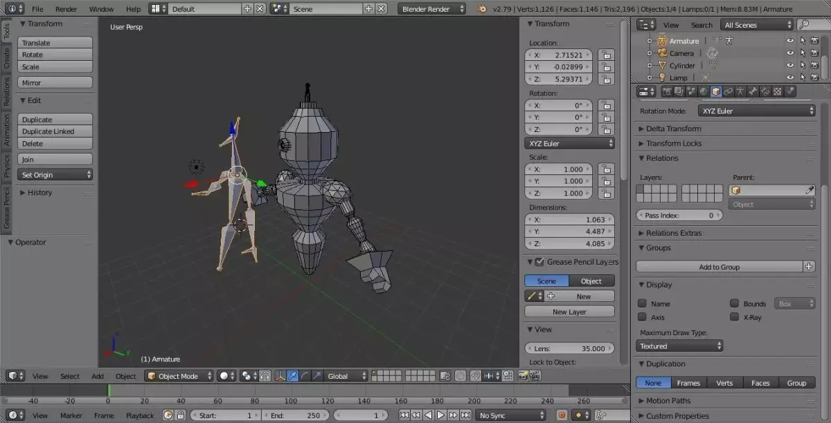 Sentinel robot - Musco Low-poly 3D model