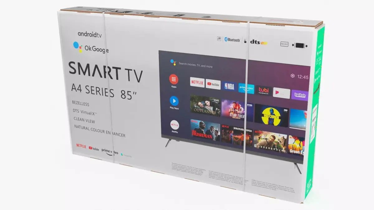 85 Inch Television Shipping Box 3D model