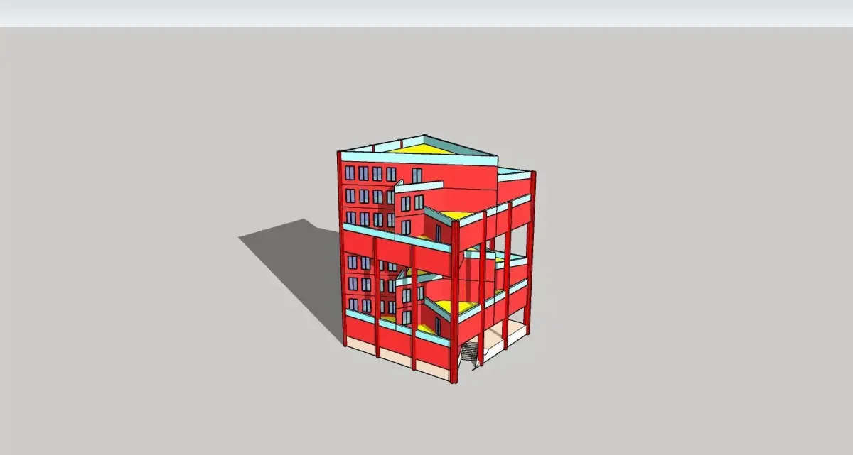 Commercial Building 3D model 3