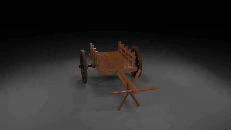 bullock cart    3D model