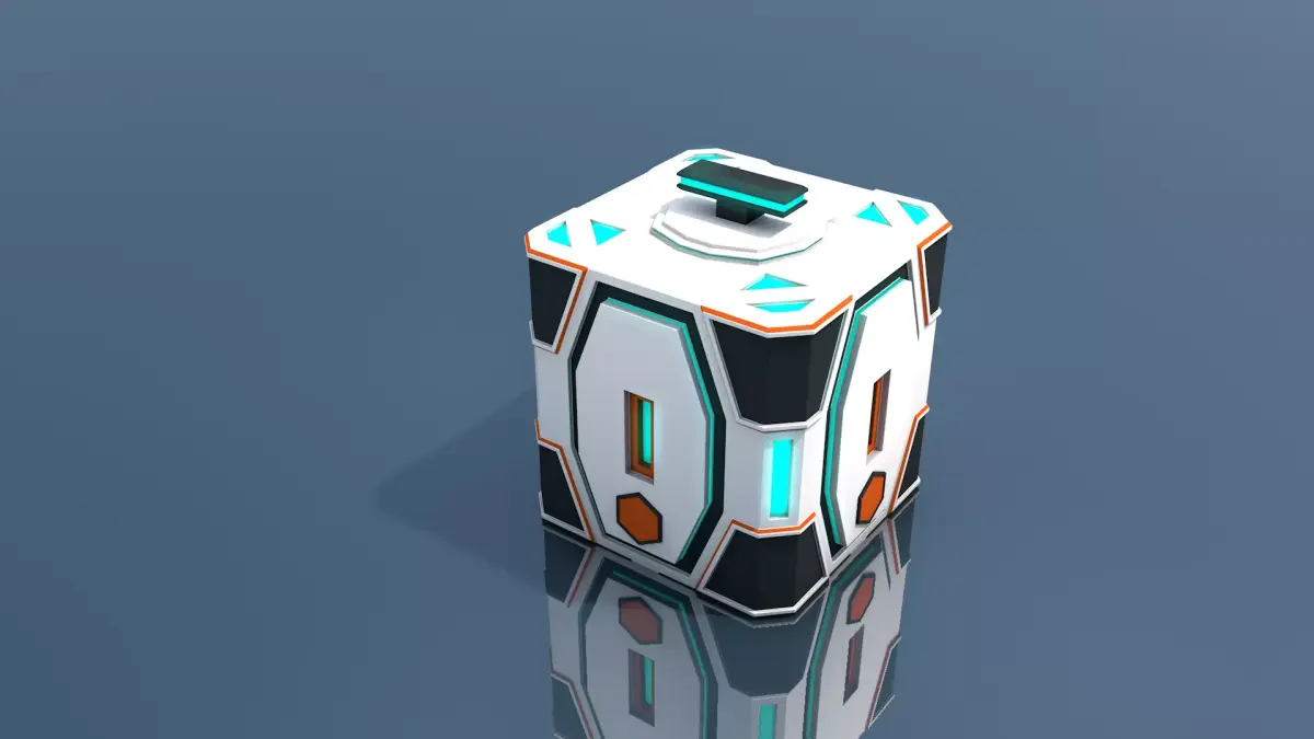 Sci Fi Box 3D model buy