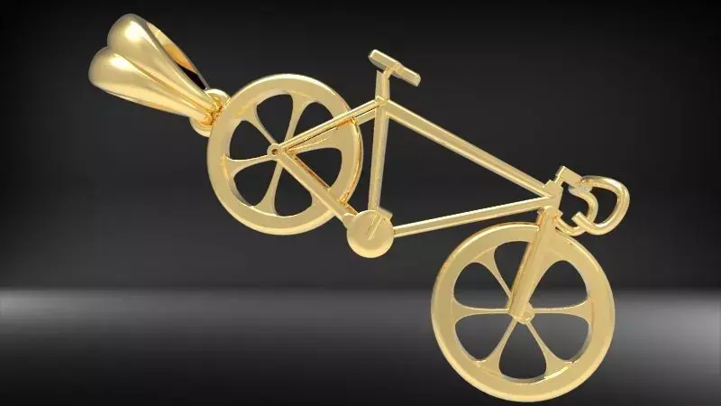 Solid Cycling Bicycle Bike Sport Pendant Jewelry  3D print model purchase