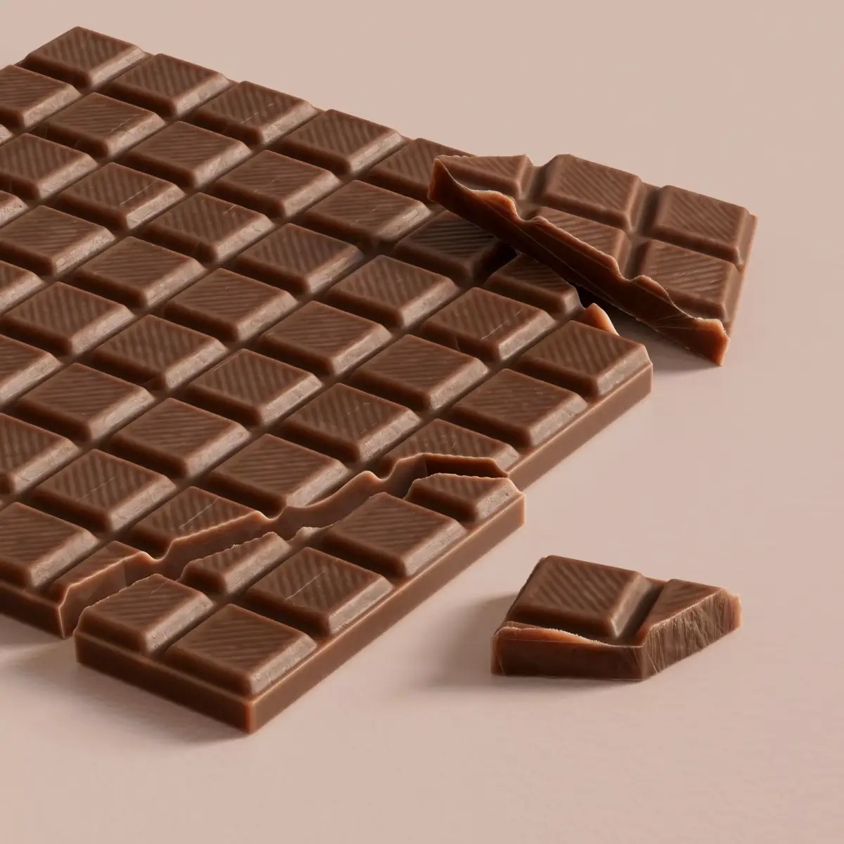 Realistic Dark and White Chocolate Bar 3D model