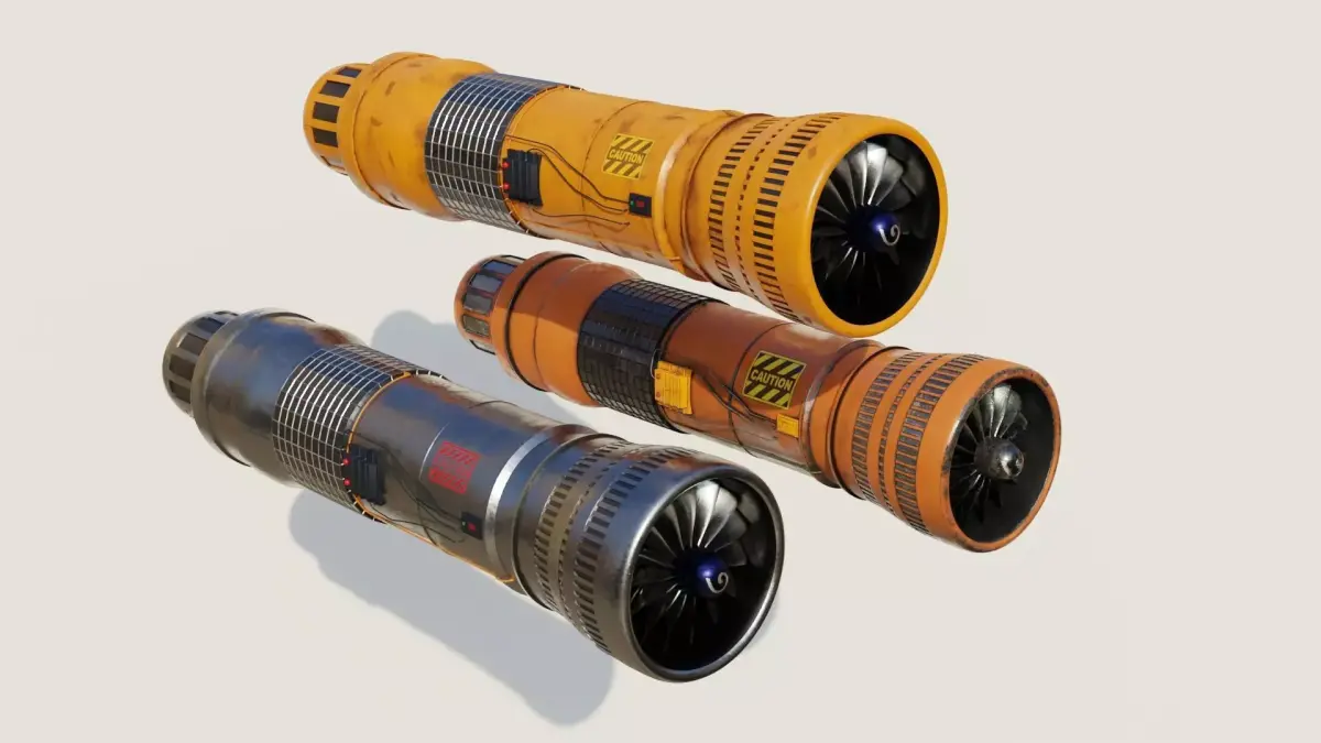Turbine 3D models PBR materials 3D Model Collection purchase