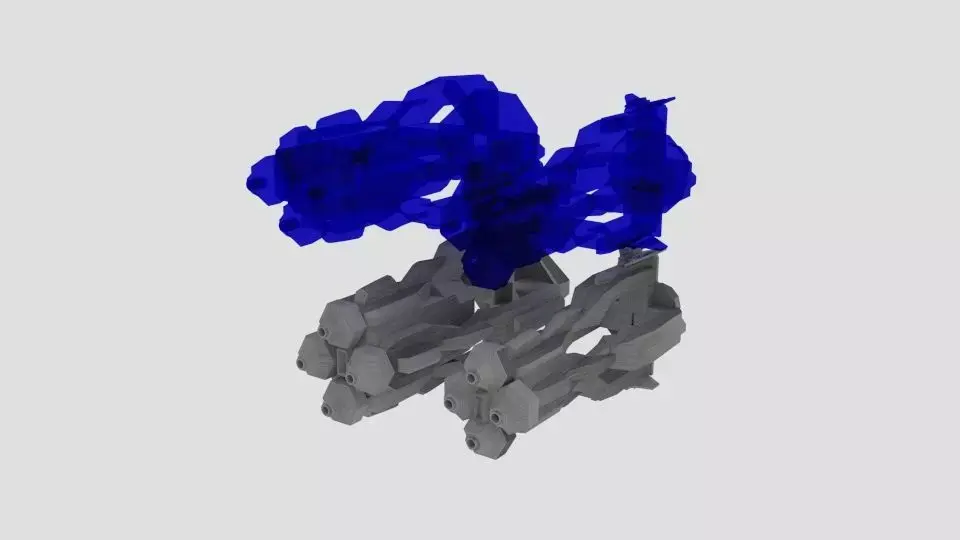 Hologun  Low-poly 3D model