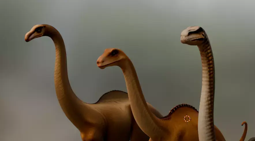 Brachiosaurus 3D Model Pack  Realistic Sauropod Dinosaurs  3D model