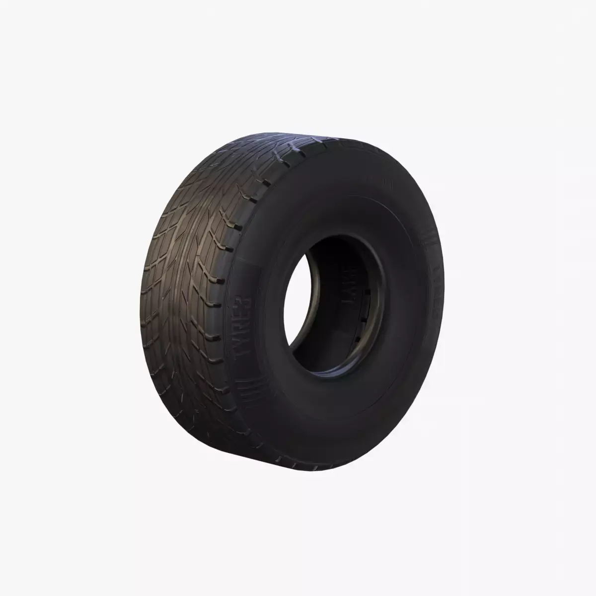 Generic Tyre Low-poly 3D model