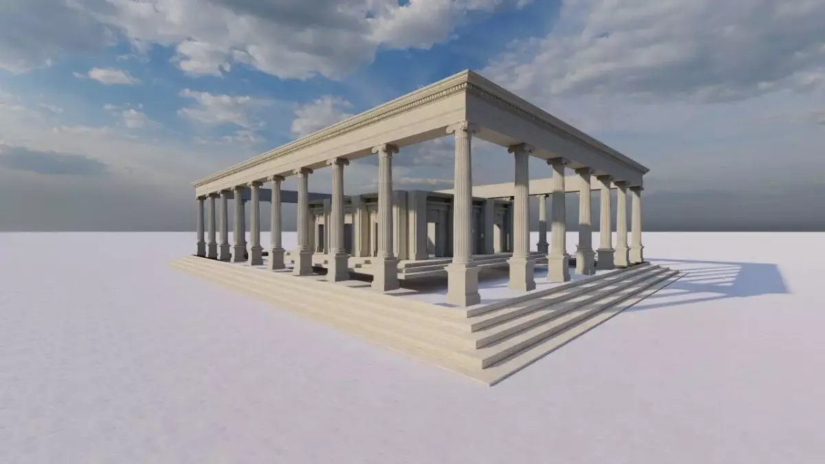 Parthenon-Historical Greek Temple 3D model get