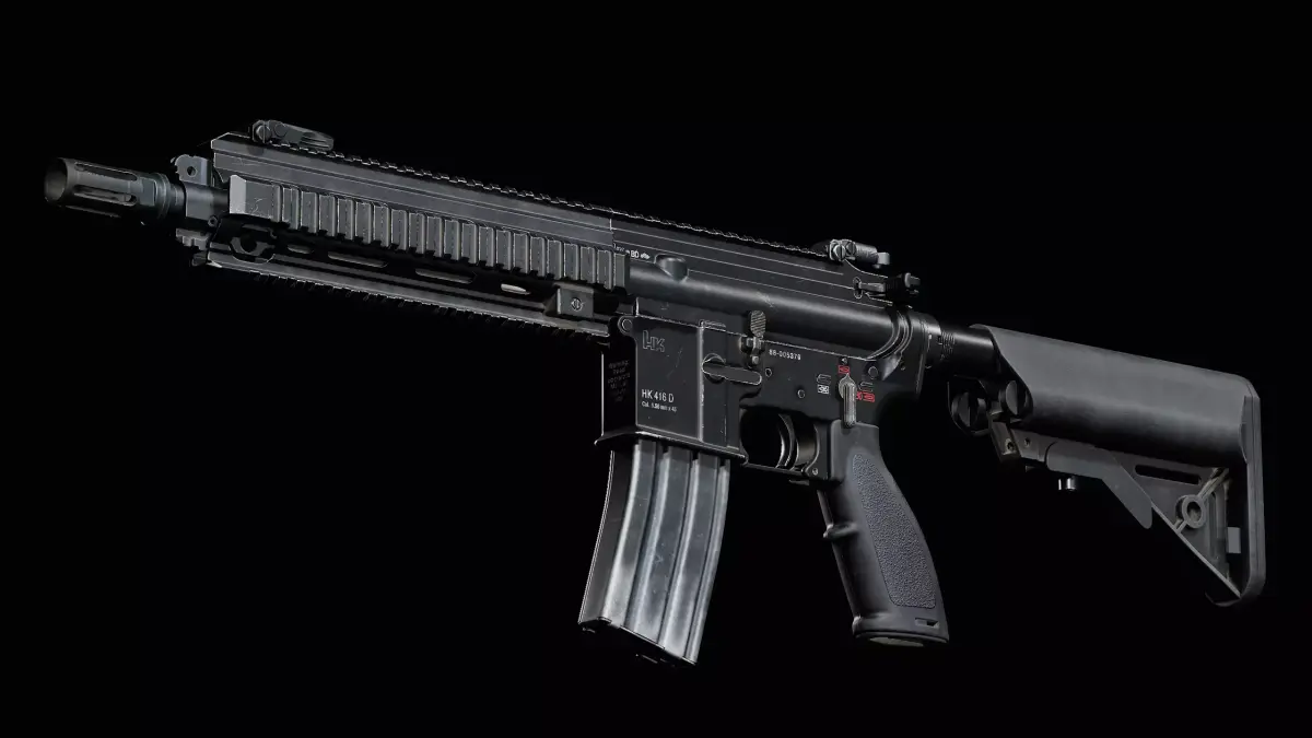 HK416D ag rifle Low-poly 3D model