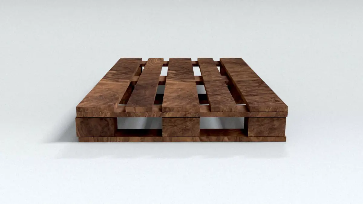 laos Wood Pallet Low-poly 3D model