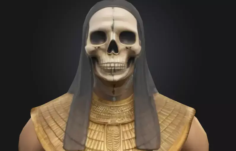 Ancient Undead Egyptian Warrior Rigged Animated 3D Character  Low-poly 3D model