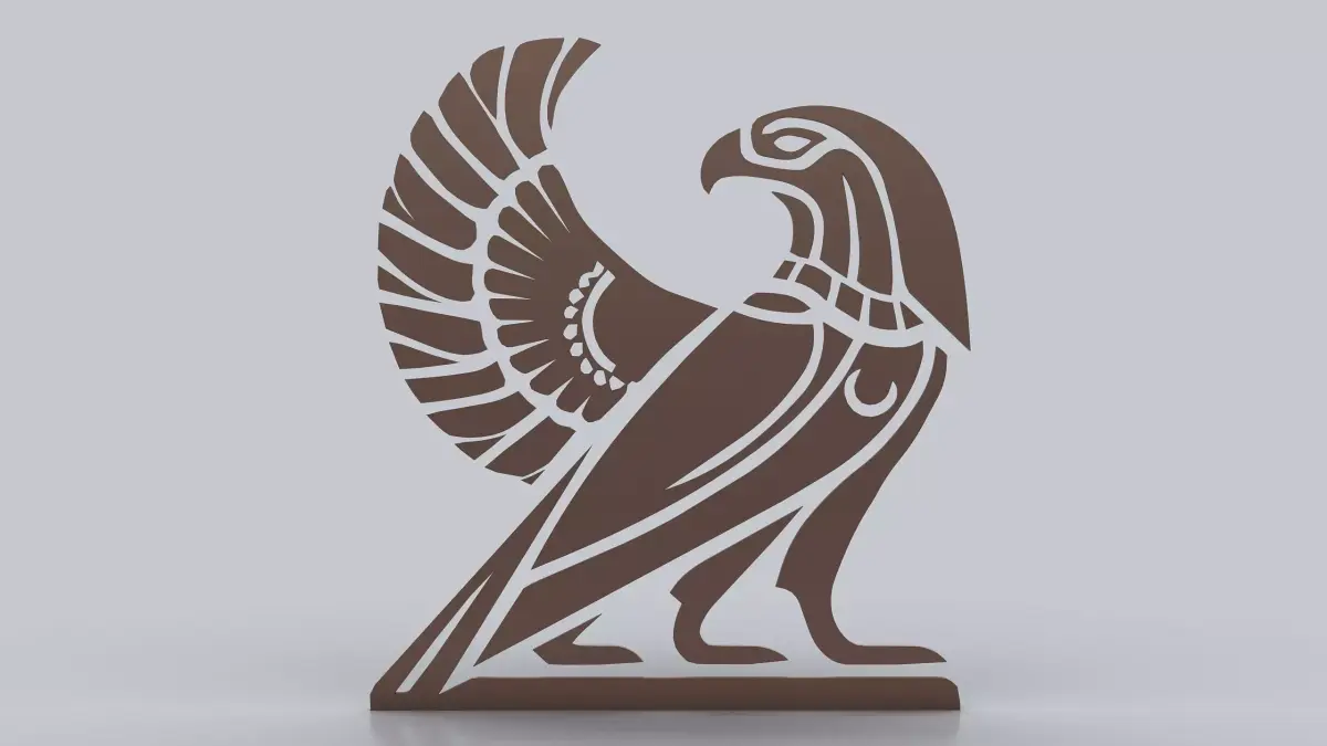 Egyptian Symbols - 056 - Topology Low-poly 3D model