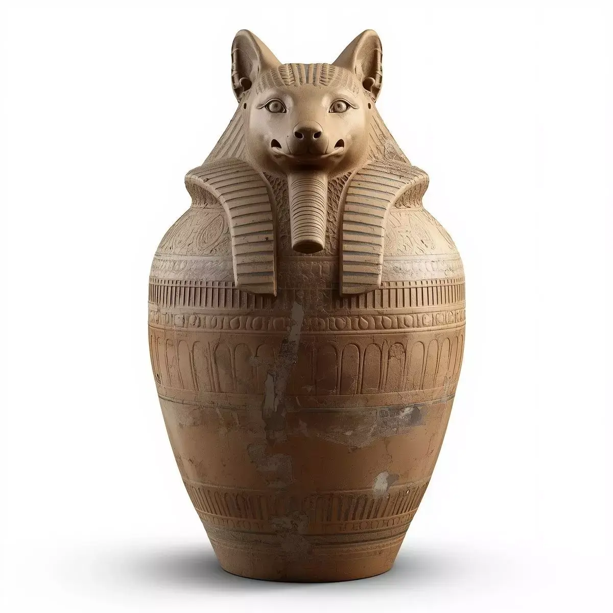 Ancient Egyptian Canopic Jar Asset 3D model