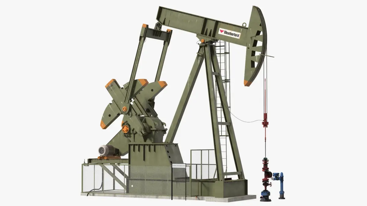 Oil Pump Jack 3D model buy