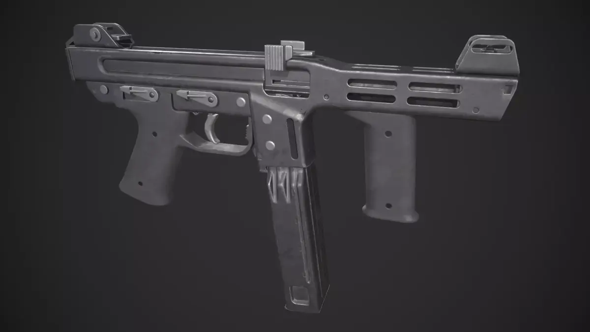 Spectre M4 SMG Low-poly 3D model