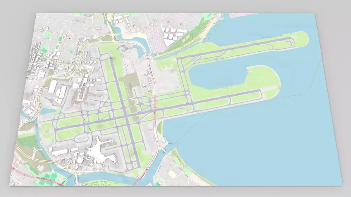 Sydney Kingsford Smith International Airport Australia 3D model