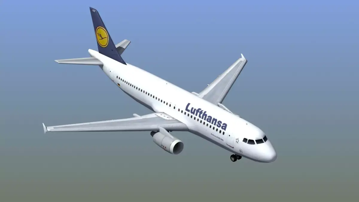 Airbus A320 Jet 3D model