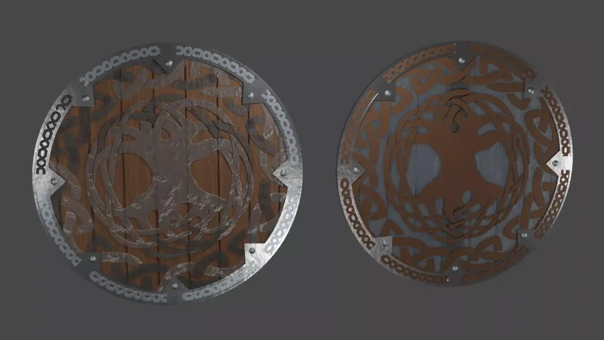 Viking Shield - Jotunheim 3D model