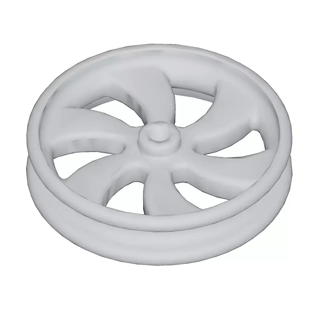 Games Wheel Rim Toy Low-poly 3D model