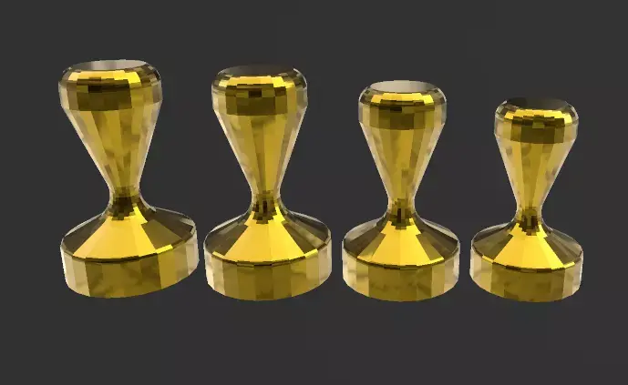 Professional espresso coffee tamper set 3D print model