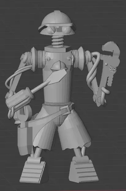 Floyd the Droid  from Space Station Zemo boardgame Free 3D print model