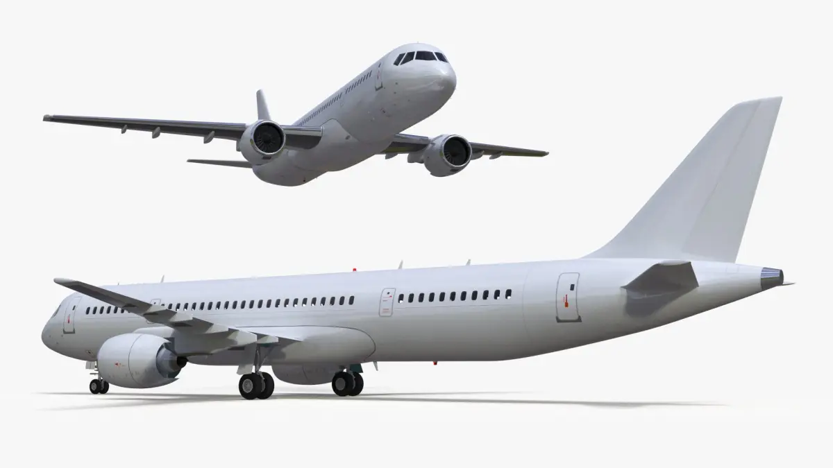 Single Aisle Airliner Rigged 3D model purchase